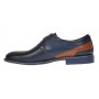 Pantofi barbati casual din piele naturala bleumarin SIR142BL